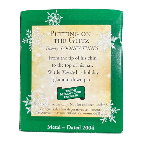 Miniature Hallmark Keepsake Ornaments Tweety Looney Tunes Original Box Lot of 3 - Picture 5 of 12